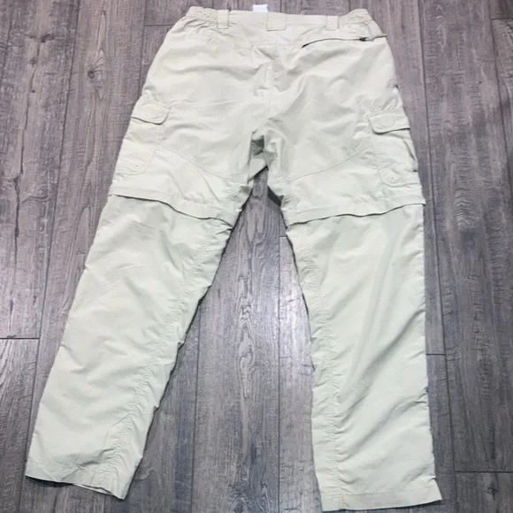 Men world wide sportsman convertible cargo pants khaki size L/32 - Picture 5 of 7